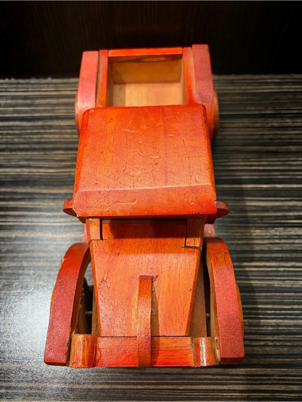Handmade Handcrafted Vintage Wooden Car